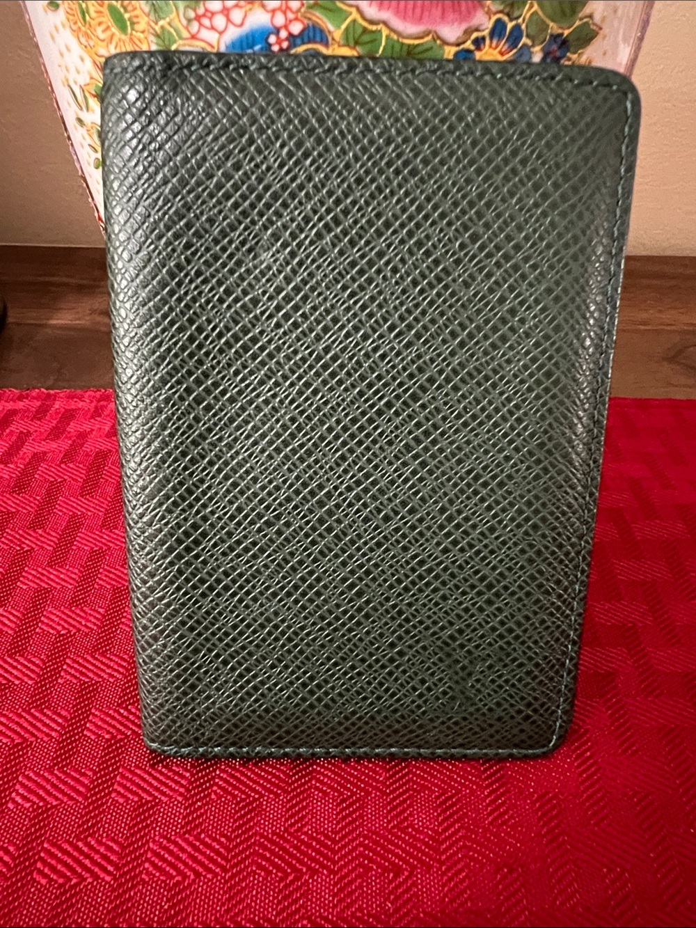Louis Vuitton Card Case Wallet in Deep Green